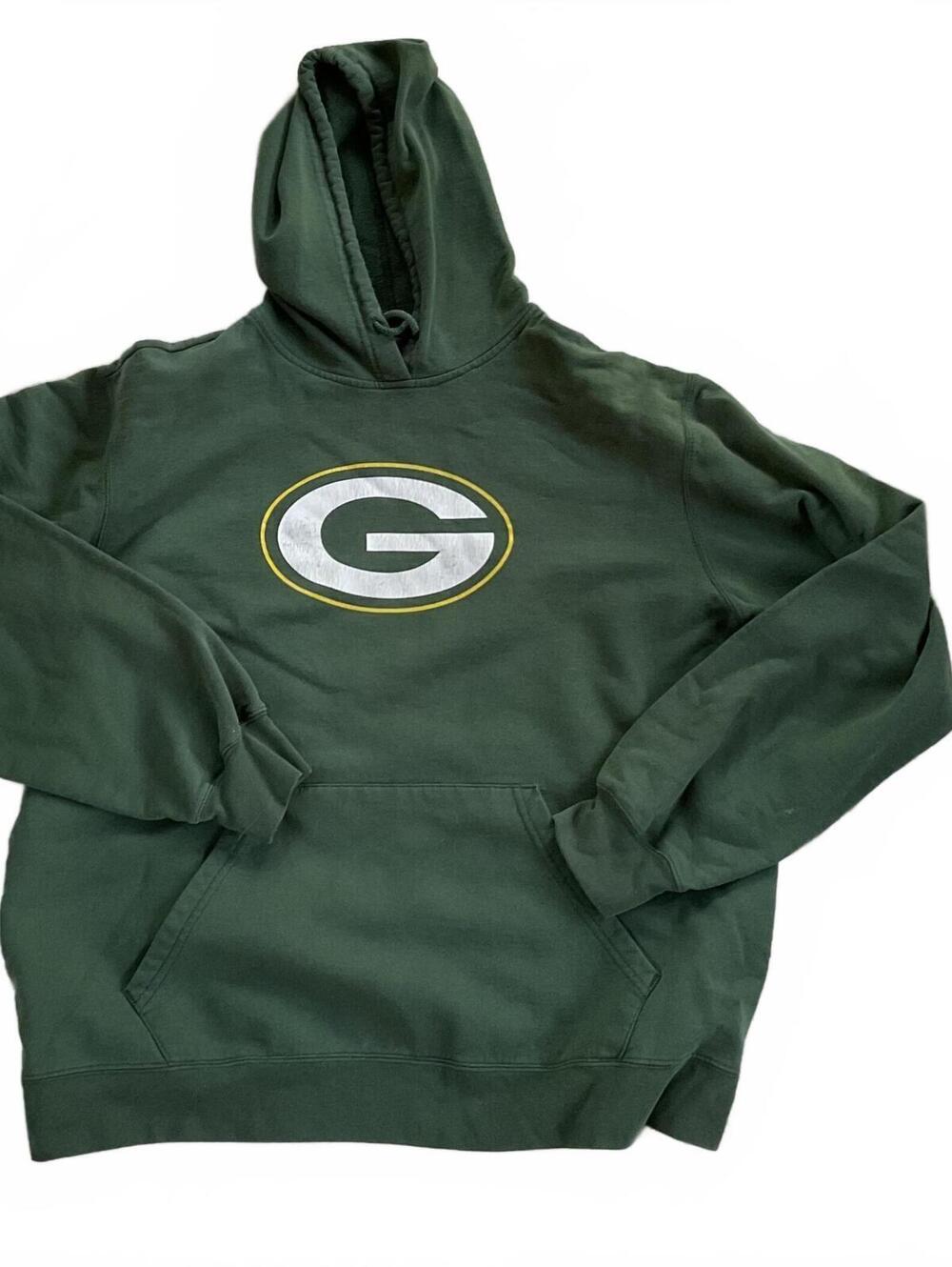 VINTAGE Green Bay Packers Reebok Pullover NFL Green Large Y2K